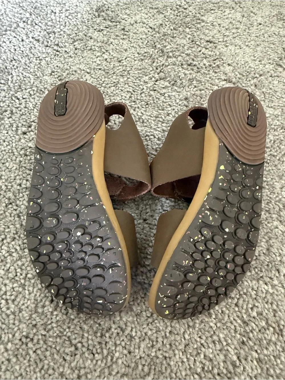 Merrell Brown Kids Double-Buckle Sandals
